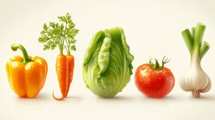 Green food on the table, fresh vegetables