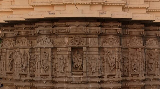 Carvings on Ancient Indian Temple in Gujrat