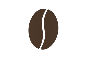 Obraz premium Simple yet elegant vector graphic of a roasted coffee bean, perfect for any project related to coffee, cafes, or breakfast