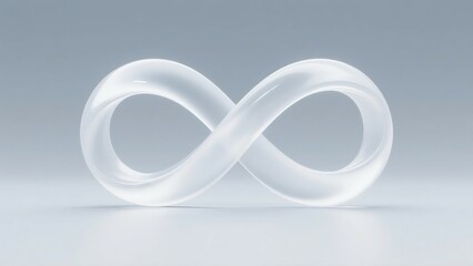 Infinite Symbol Representation in Glossy White Form