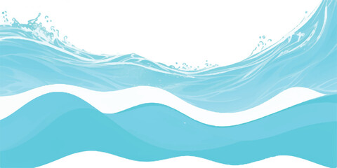 Stunning Abstract Ocean Wave Pattern in Soft Blue and Green Watercolor Shades, Ideal for Use as a Background in Coastal, Sea-Inspired, and Ocean-Themed Graphic Designs.
