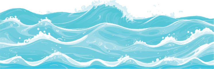 
Tranquil Abstract Watercolor Ocean Wave Texture with Soft Shades of Blue and Green, Ideal for Use as a Background in Ocean-Themed or Serene Graphic Designs.
