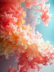 Obraz premium Explosive Burst of Vibrant Colors: A Mesmerizing Abstract Explosion of Pink, Orange, Yellow, Blue, Green, and Purple Hues in a Dynamic, Joyful Splash, Perfect for Art, Design, and Inspiration