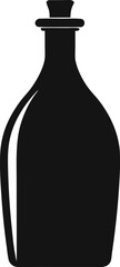 Kohl Bottle Silhouette Vector Illustration 