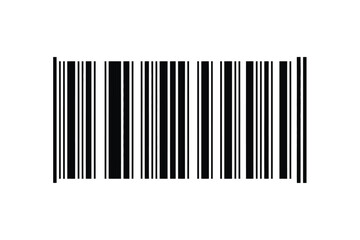 Barcode Vector Illustration Simple Black and White Design