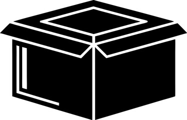 Packaging Box Silhouette Vector Illustration 