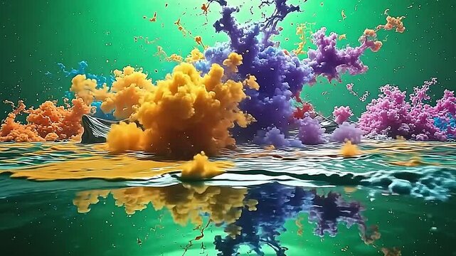 conceptual architecture folding indium along itself, and angstrom stress peaks, joint sacking impulse and burst luminous ink irrigate into harmonious form along angstrom lively park