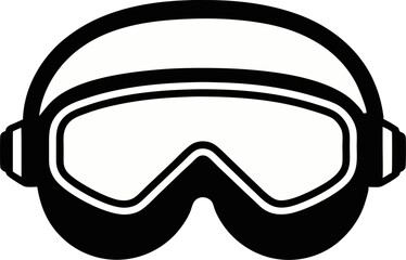 Safety Goggles Silhouette Vector Illustration 