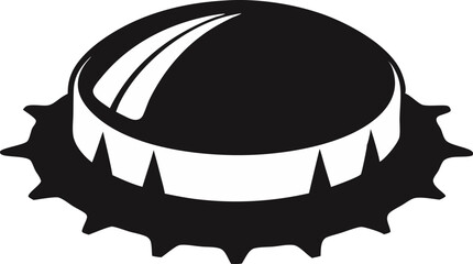 Screw Cap Silhouette Vector Illustration 