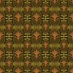 Elegant Floral Pattern in Earthy Tones
