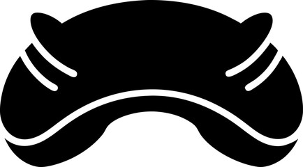 Travel Pillow Silhouette Vector Illustration 