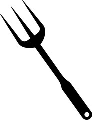 Tuning Fork Silhouette Vector Illustration 