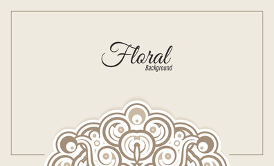 Floral Vector Border Ornate Frame Greeting Card Invitation