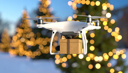 christmas tree with a gift