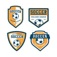 football logo, badge design template 