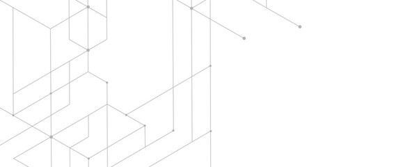 Vector creative technology geometric line design 