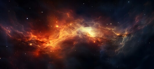 Naklejka premium galaxy version of ifrit World,ai generative