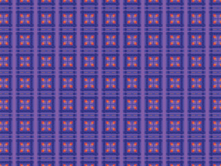 Seamless geometric pattern with blue square tiles, a decorative vector illustration for wall or fabric texture design