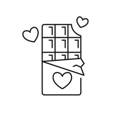 Chocolate Editable line icon