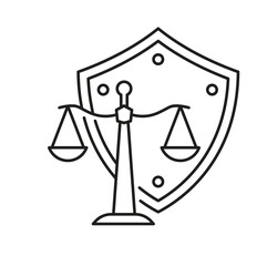 Law Editable line icon