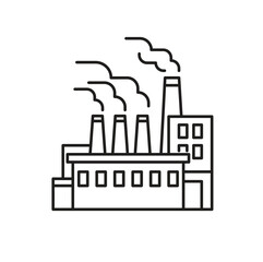 Industrial Factory Editable line icon 