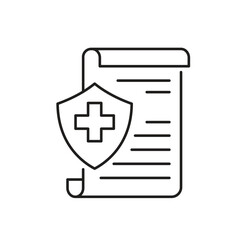 Insurance Editable line icon 