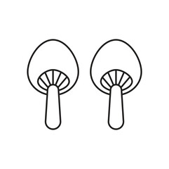 Mushroom  Editable line icon 