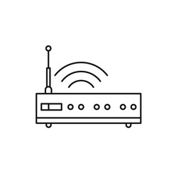 Wifi Router  Editable line icon 