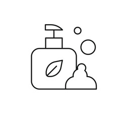 Natural Face Wash Editable line icon 
