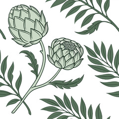 seamless pattern with flowers