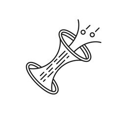 Space Box Editable line icon.  Future, innovation, sci-fi, exploration. 