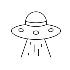 UFO  Editable line icon 