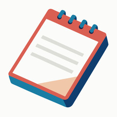 notepad, notes, writing, paper, stationery, journal, diary, sketchpad, book, office, school, pen, pencil, drawing, blank, note, document, memo, leaflet, spiral, lined, planner, artwork, design, illust