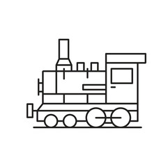 Railway Engine  Editable line icon 