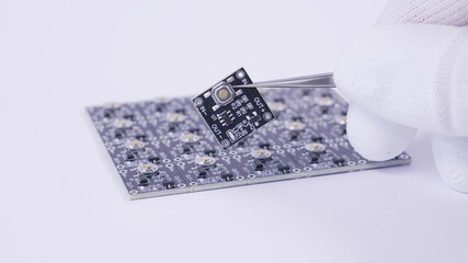 Electronic PCB switch with SMD components 