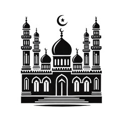 Elegant Mosque Design Perfect for Branding Identity Projects and Islamic Themed Logos