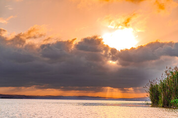 Precioso paseo en barca en la Albufera de Valencia con un increíble rojizo atardecer