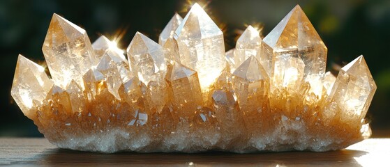 Stunning Crystal Crown Displayed on Wooden Table