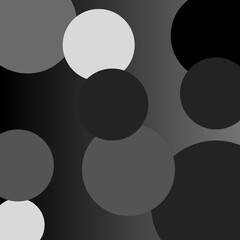 black and white circles