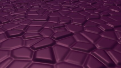 Obraz premium Purple blocky grid with square depressions