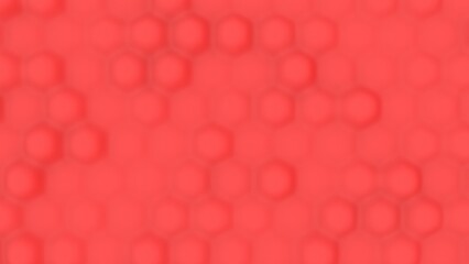 Red background with soft translucent spheres