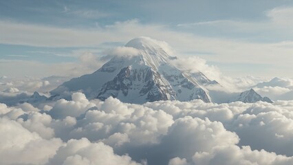 A scenic view of a lake reflecting a forested hillside under a cloudy sky with misty atmosphere
