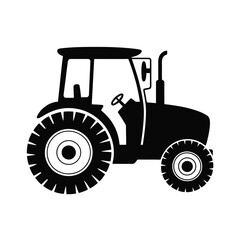 Farm Tractor Icon Agriculture Machinery Illustration