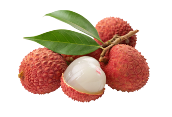 Fresh lychee fruit close up shot for healthy eating and tropical fruit market exotic fruit photography