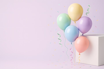 Pastel Celebration Scene for Party and Event Content
