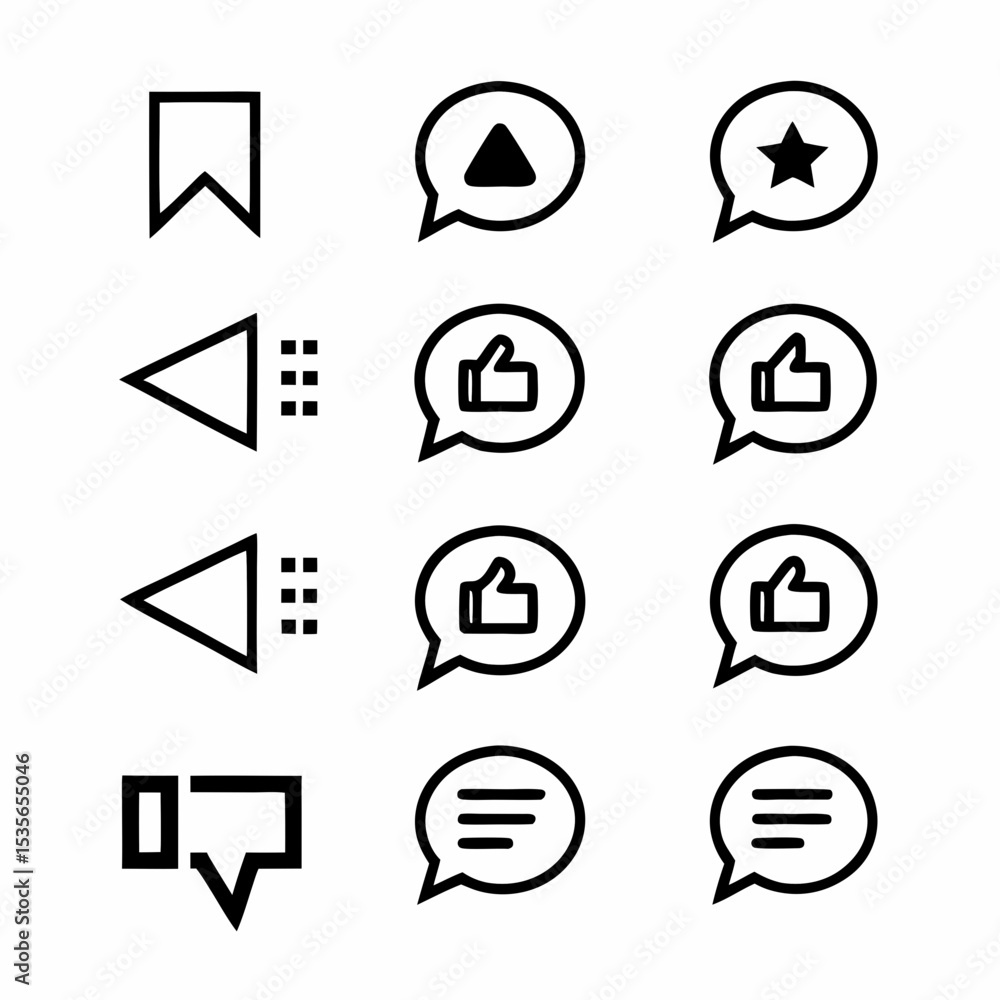 Aufkleber design a clean, minimalist illustration of a chat bubble with a reply icon, emphasizing modern commu