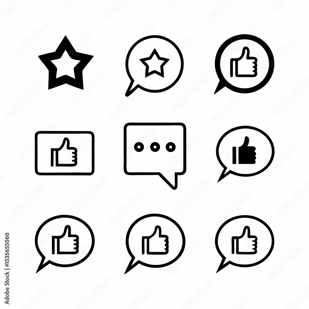Aufkleber design a clean, modern illustration of a chat bubble with a reply icon inside, showcasing user inter