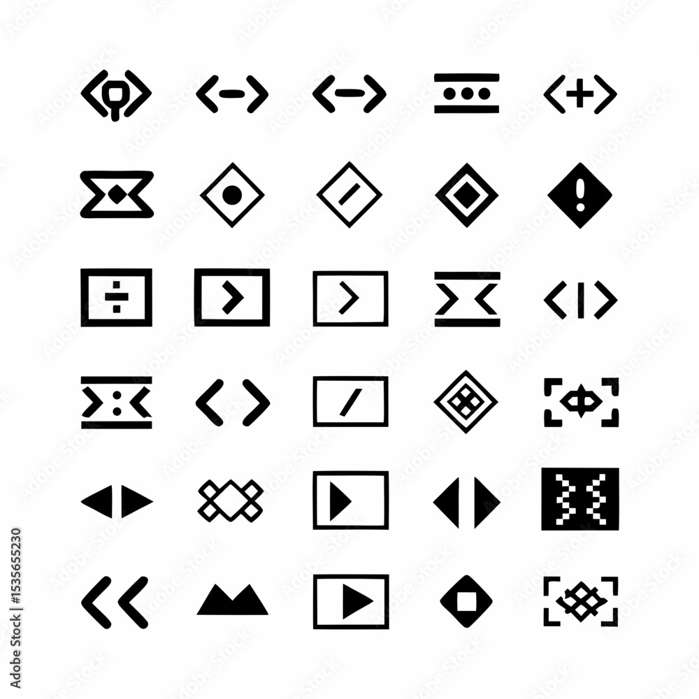Poster design a vibrant icon pack depicting essential code editor tools debugger, compiler, terminal, integ