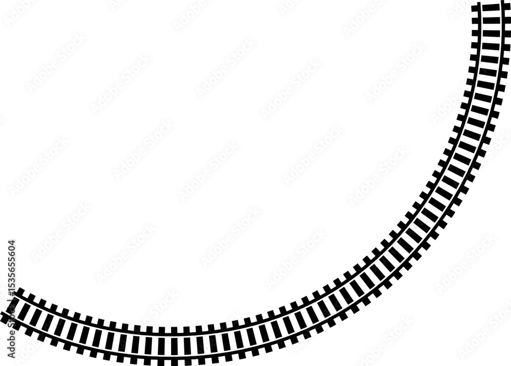 Poster railway train track vector route. rail line, subway map, and railroad elements for game ui and graph