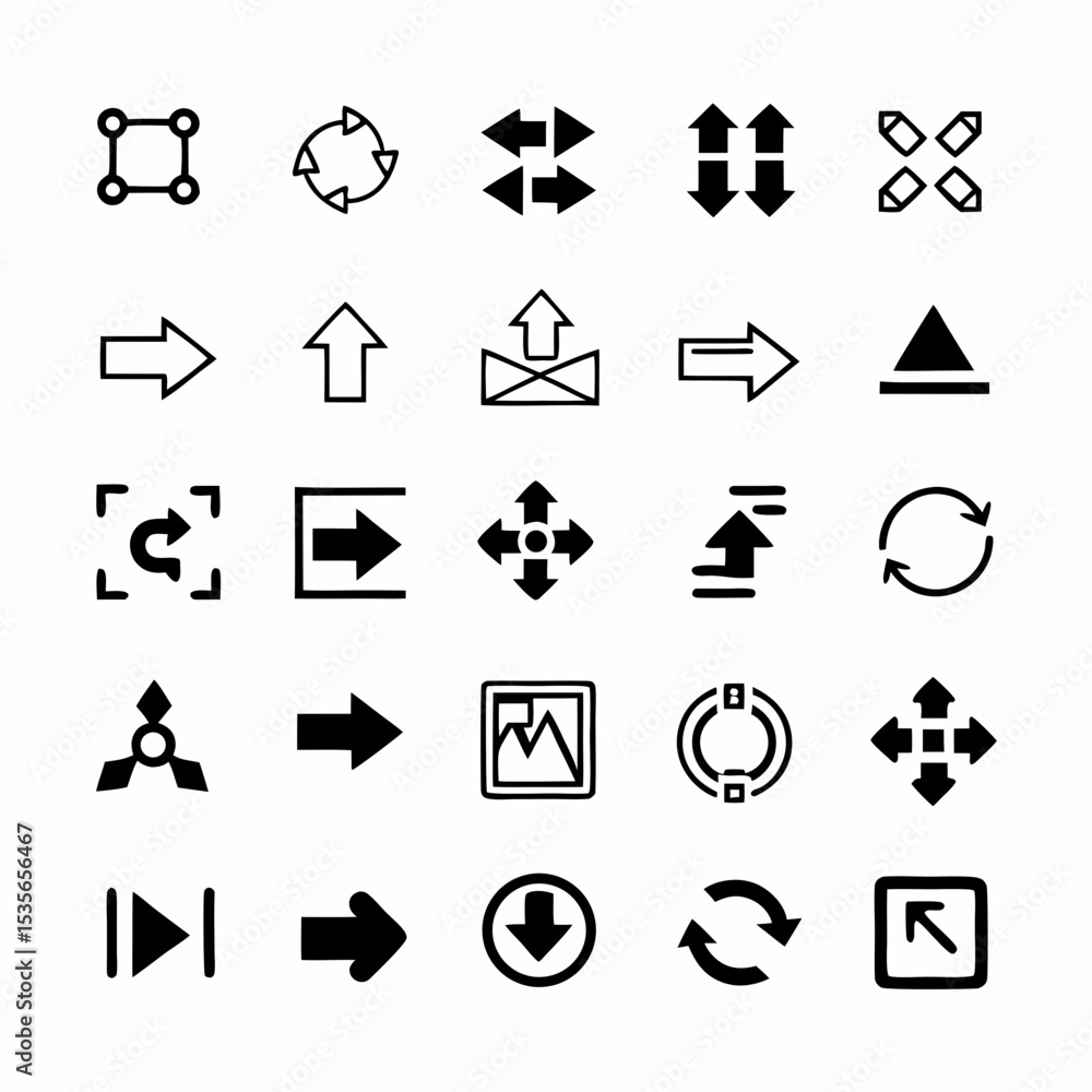 Aufkleber design a set of vibrant icons representing content sharing and reposting functionalities for social 
